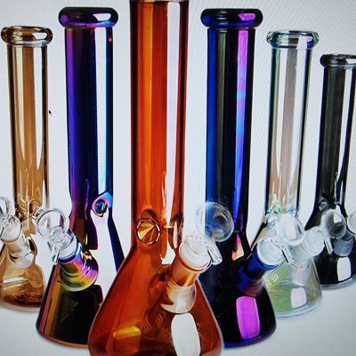 25cm Coloured - Glass on Glass Beakers